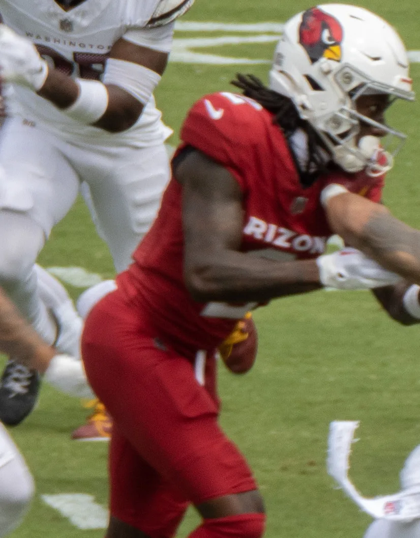 James Conner carrying the ball for the Arizona Cardinals